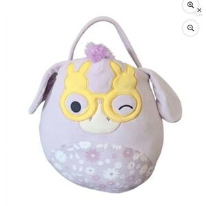NEW Squishmallows Original Delzi Donkey Treat Pail Easter Basket Approx 12”